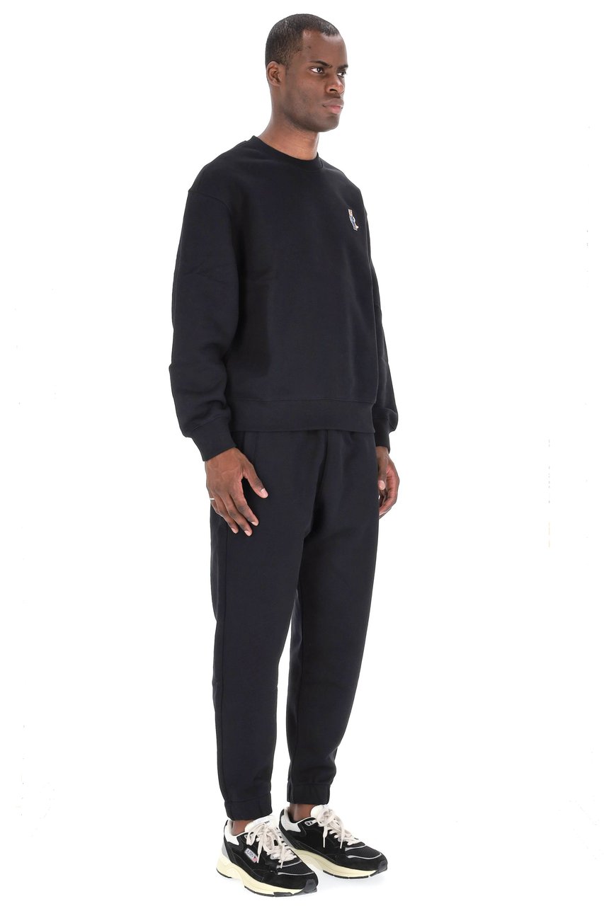 Maison Kitsuné Fox Crewneck Sweatshirt Regular Fit Zwart