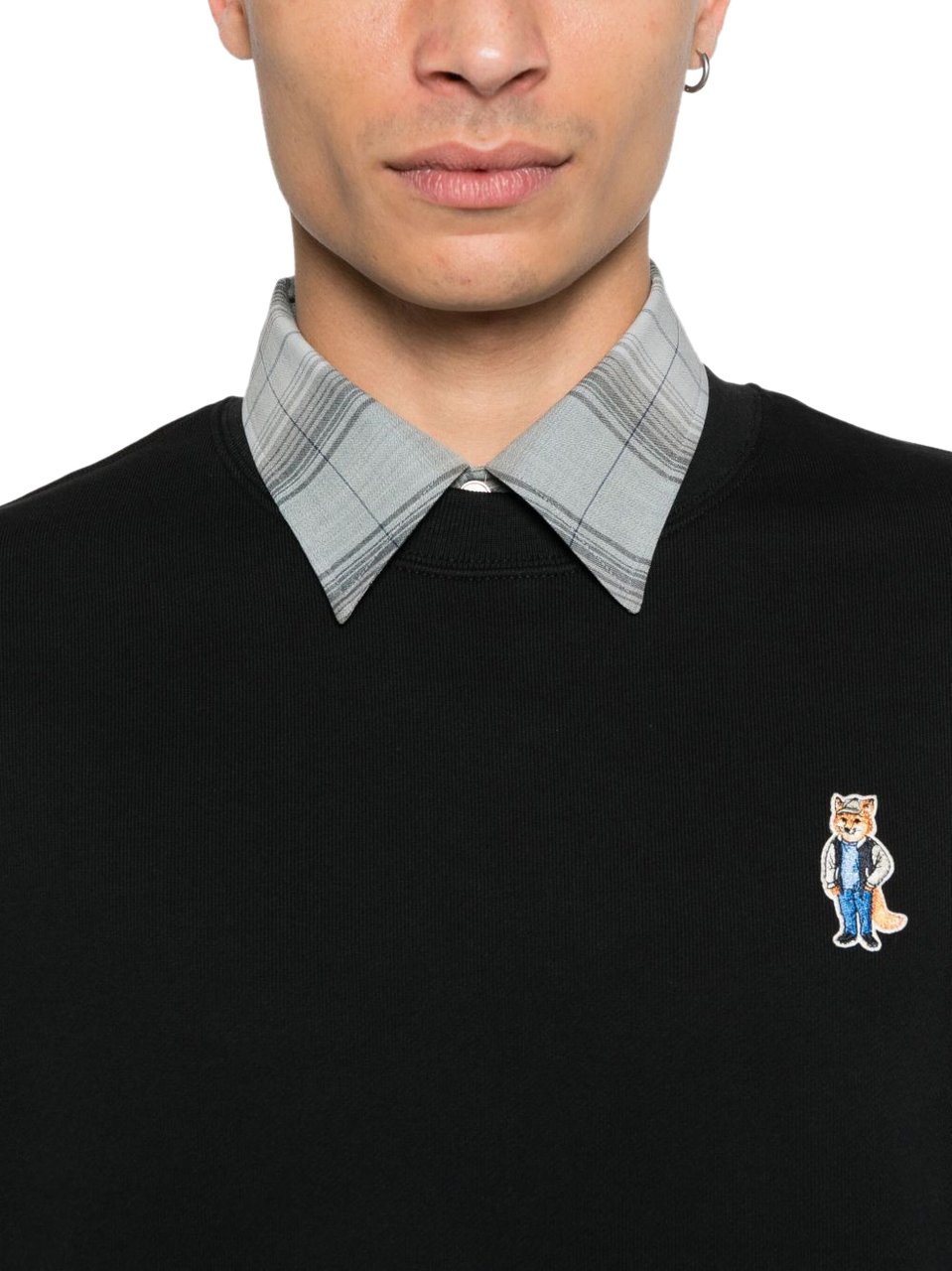 Maison Kitsuné Maison Kitsune' Sweaters Black Zwart