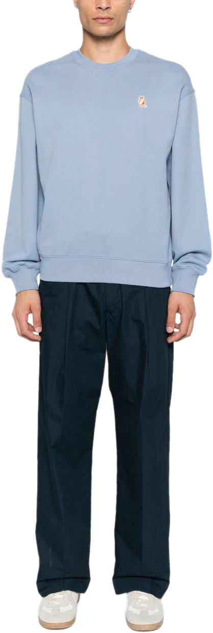 Maison Kitsuné Maison Kitsune' Sweaters Clear Blue Blauw