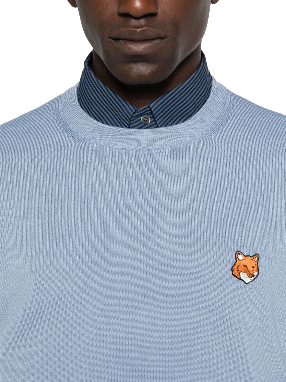 Maison Kitsuné Maison Kitsune' Sweaters Clear Blue Blauw