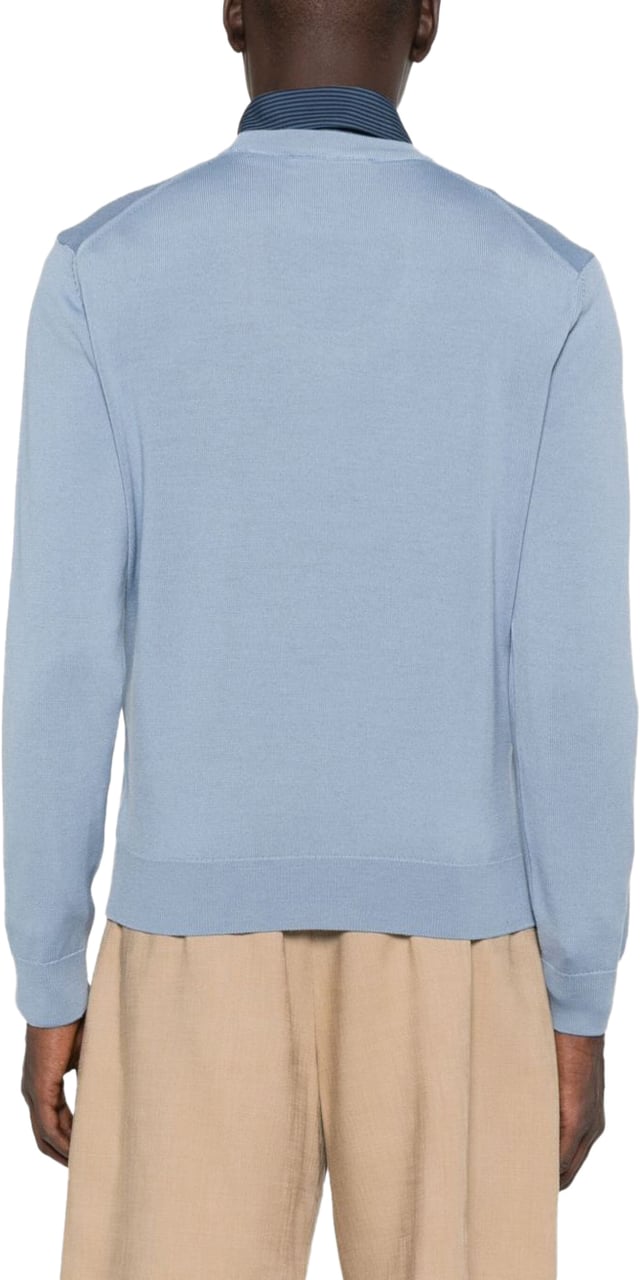 Maison Kitsuné Maison Kitsune' Sweaters Clear Blue Blauw