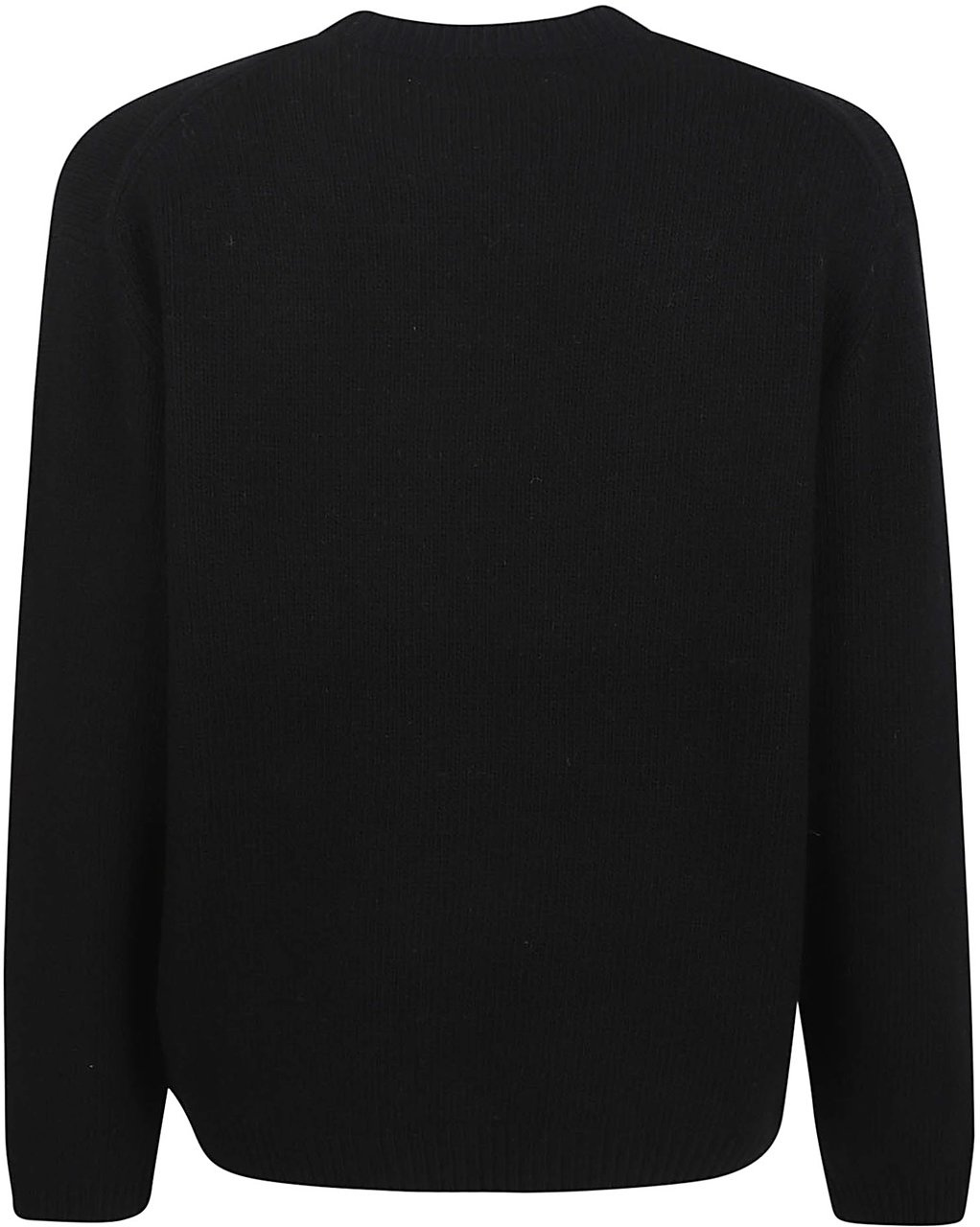 Maison Kitsuné MAISON KITSUNE DRESSED FOX INTARSIA WOOL JUMPER Zwart