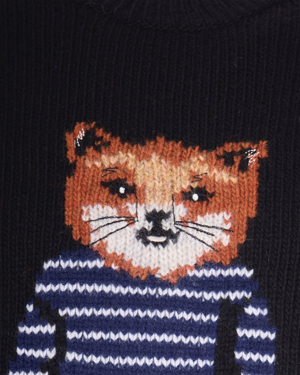 Maison Kitsuné Maison Kitsune' Sweaters Black Zwart