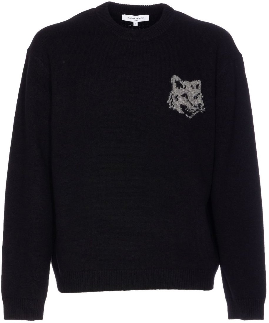 Maison Kitsuné Maison Kitsune' Sweaters Black Zwart