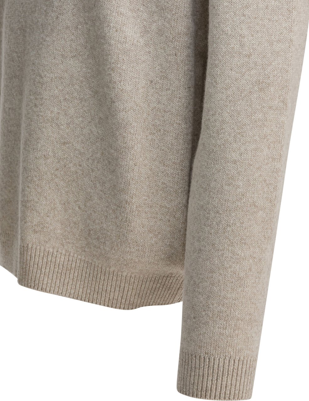 Maison Kitsuné Wool crewneck sweater Beige