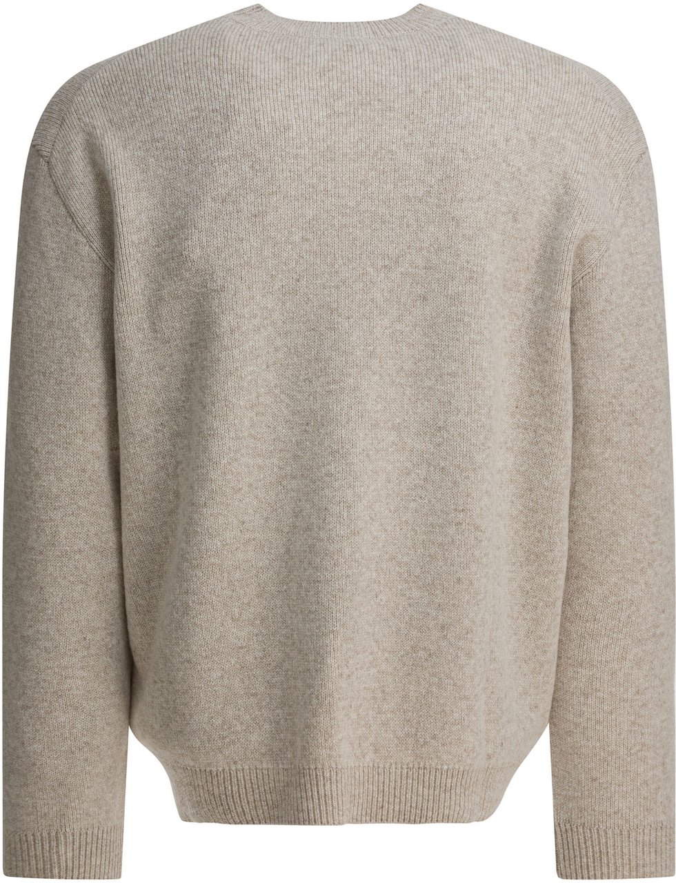 Maison Kitsuné Wool crewneck sweater Beige