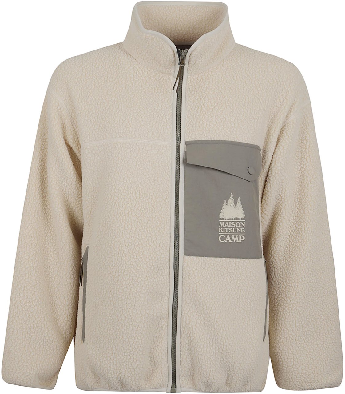 Maison Kitsuné MAISON KITSUNE CASUAL FLEECE JACKET Beige