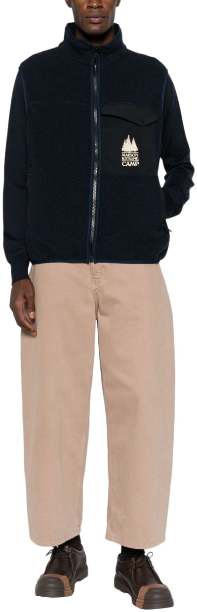 Maison Kitsuné Maison Kitsune' Sweaters Blue Blauw