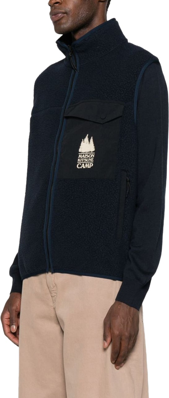 Maison Kitsuné Maison Kitsune' Sweaters Blue Blauw