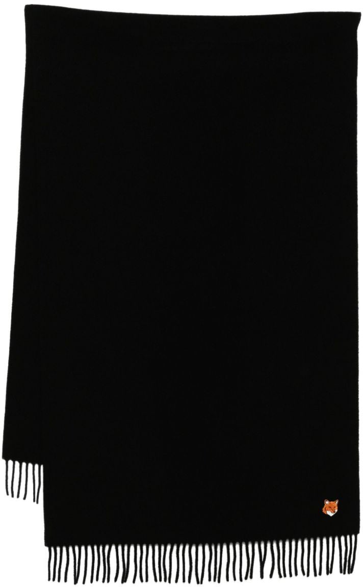 Maison Kitsuné Maison Kitsune' Scarfs Black Zwart