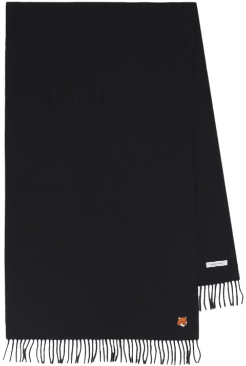 Maison Kitsuné Maison Kitsune' Scarfs Black Zwart
