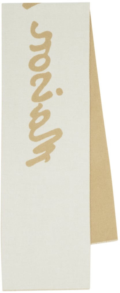 Maison Kitsuné Maison Kitsune' Scarfs Camel Beige