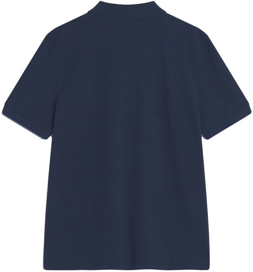 Maison Kitsuné polo a logo brode Blauw