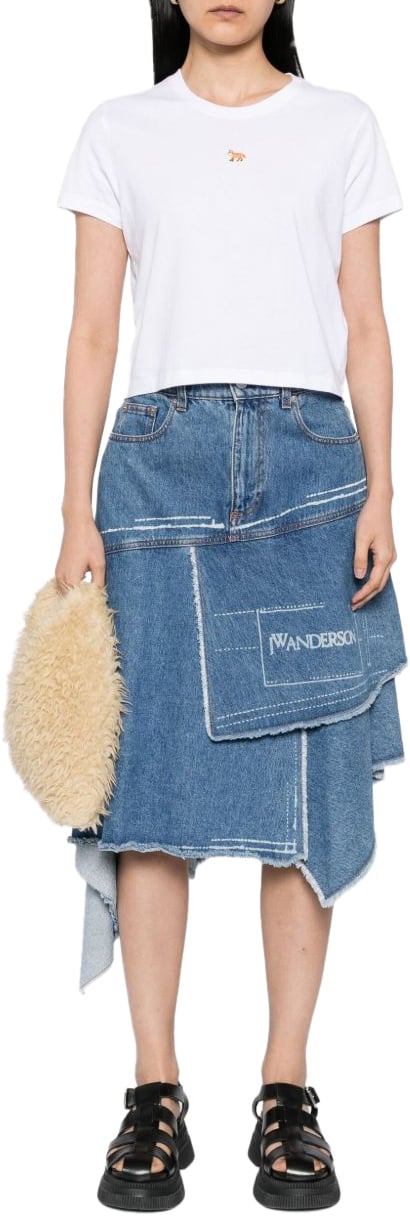 Maison Kitsuné Maison Kitsune' T-Shirts And Polos Bianco Wit