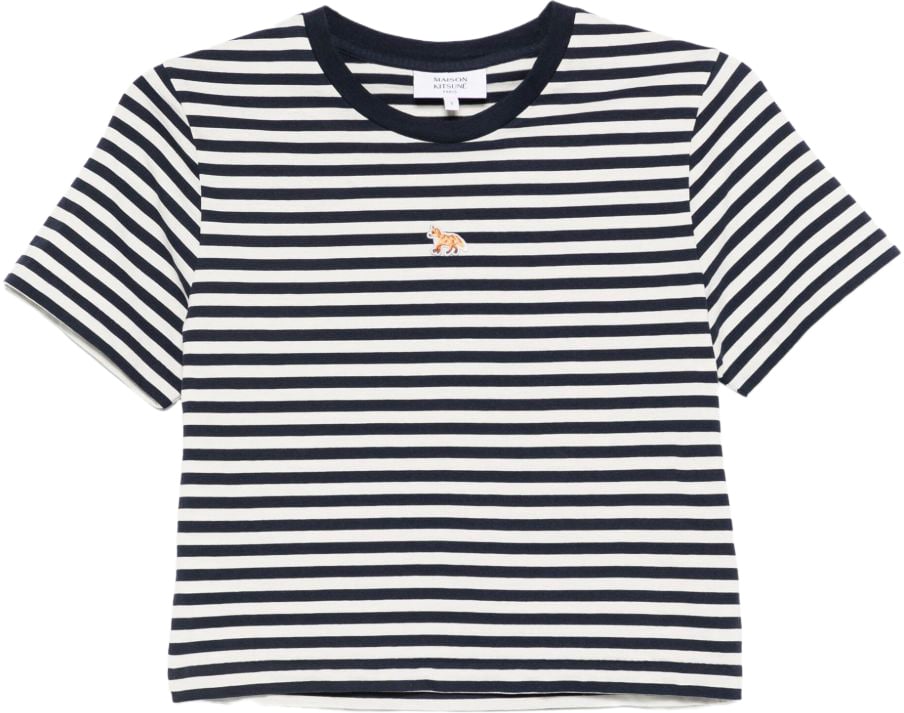 Maison Kitsuné Maison Kitsune' T-Shirts And Polos Blue Blauw