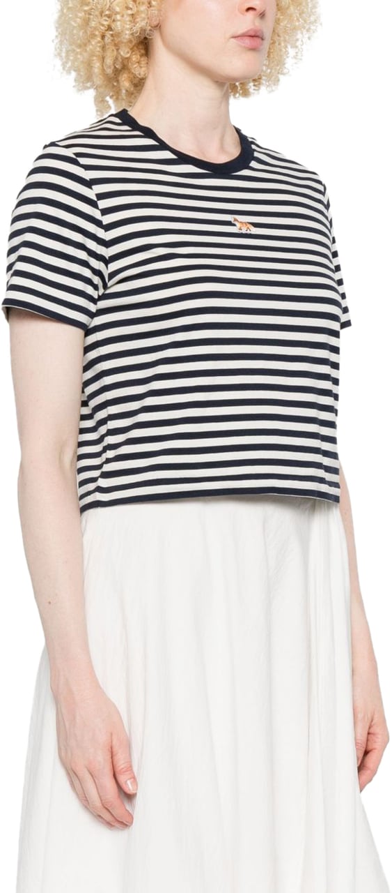 Maison Kitsuné Maison Kitsune' T-Shirts And Polos Blue Blauw