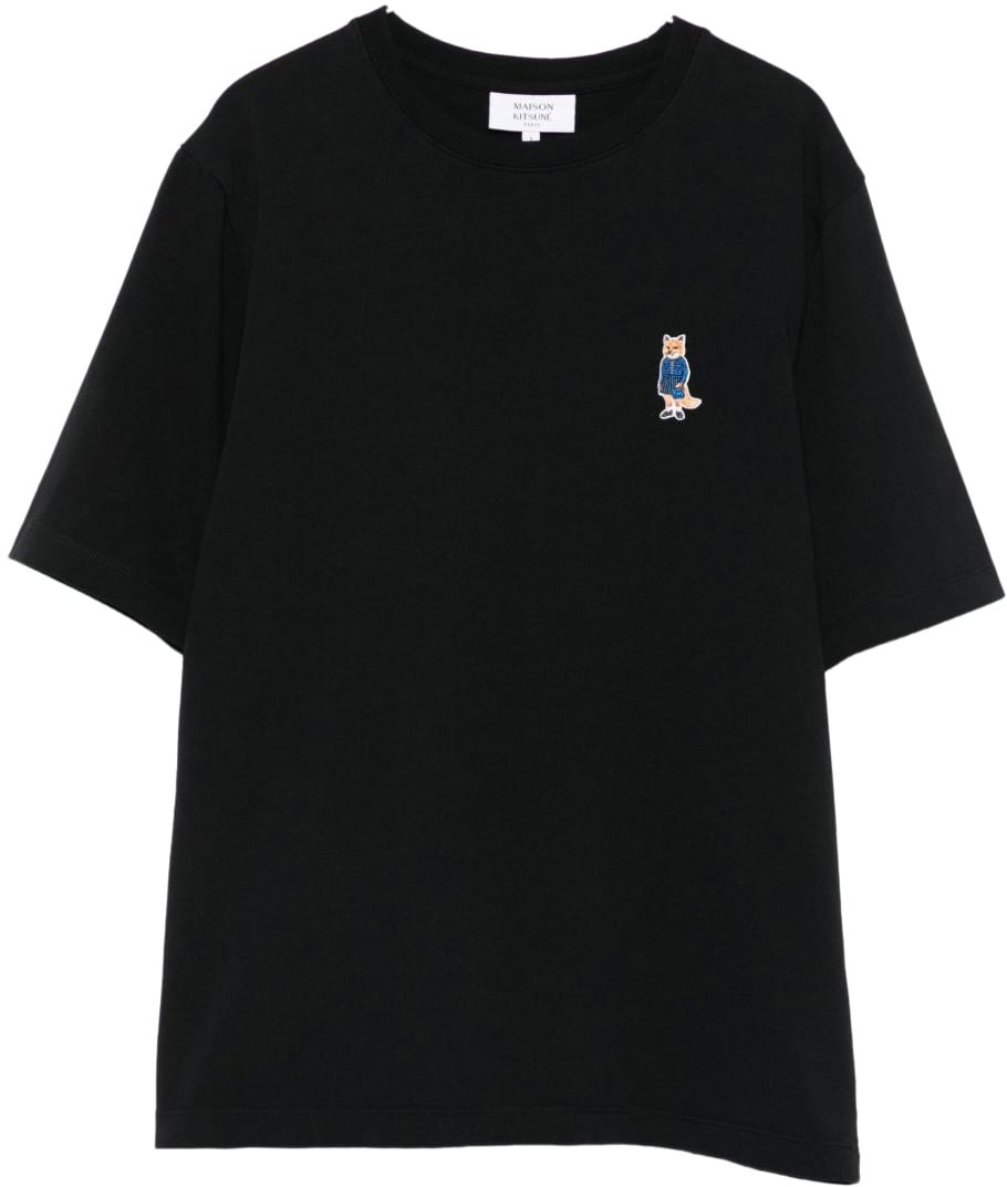 Maison Kitsuné Maison Kitsune' T-Shirts And Polos Black Zwart