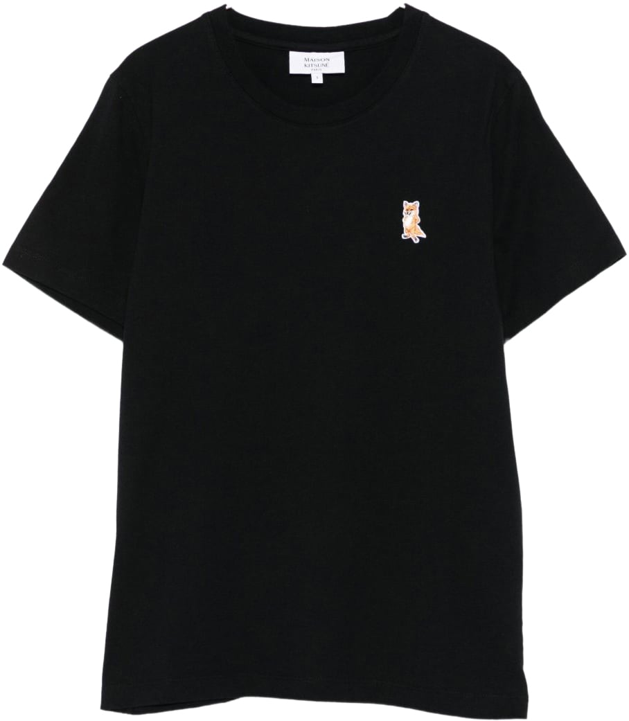 Maison Kitsuné Maison Kitsune' T-Shirts And Polos Black Zwart