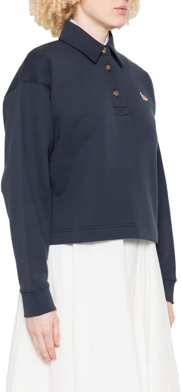 Maison Kitsuné Maison Kitsune' T-Shirts And Polos Blue Blauw