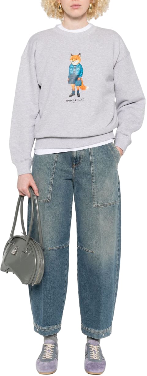 Maison Kitsuné Maison Kitsune' Sweaters Grey Grijs