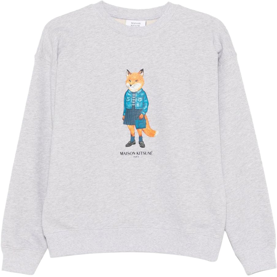 Maison Kitsuné Maison Kitsune' Sweaters Grey Grijs