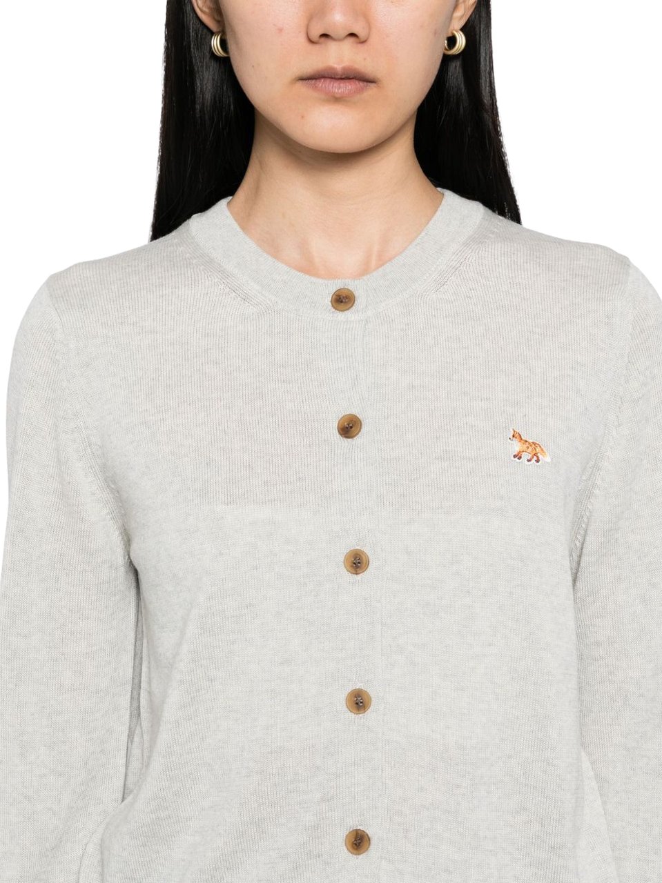 Maison Kitsuné Maison Kitsune' Sweaters Grey Lichtgrijs
