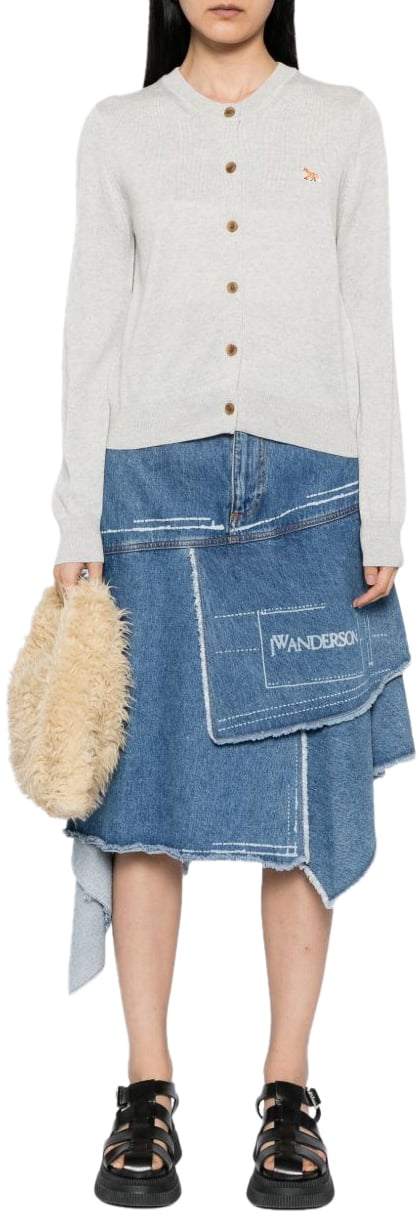 Maison Kitsuné Maison Kitsune' Sweaters Grey Grijs