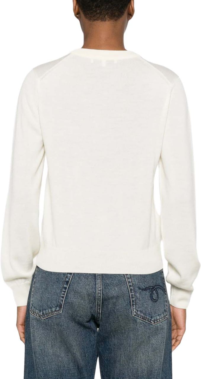 Maison Kitsuné Maison Kitsune' Sweaters Ecru Wit