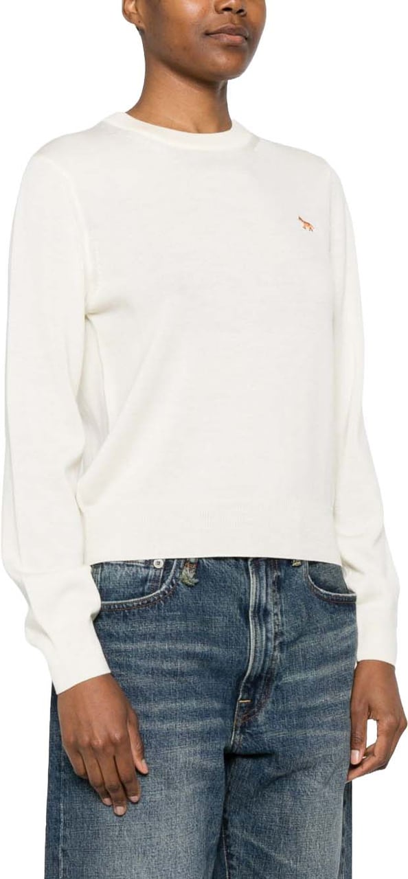 Maison Kitsuné Maison Kitsune' Sweaters Ecru Wit