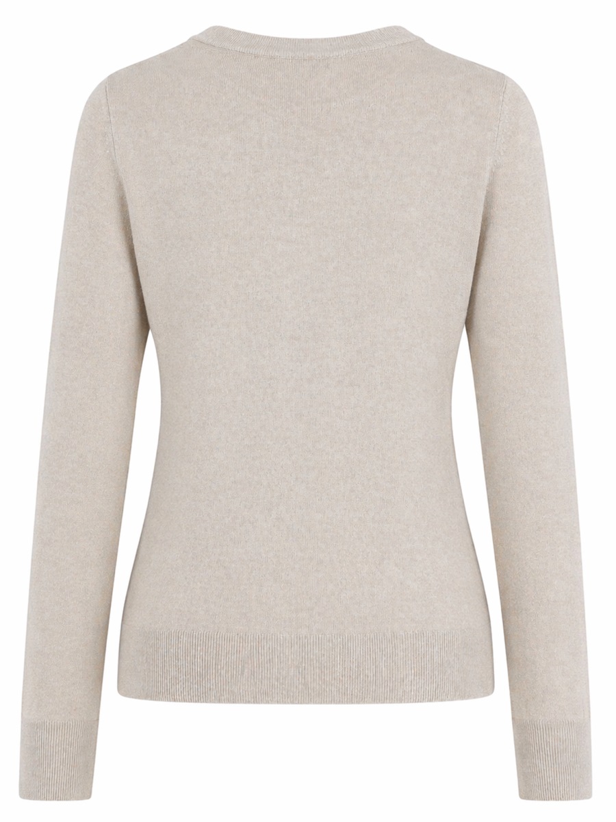 Maison Kitsuné Neutral Baby Fox Crew Neckline Sweater Grijs