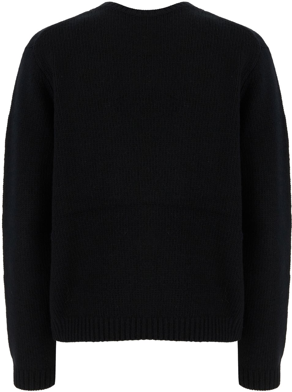 Maison Kitsuné Maison Kitsunè Black wool sweater Zwart