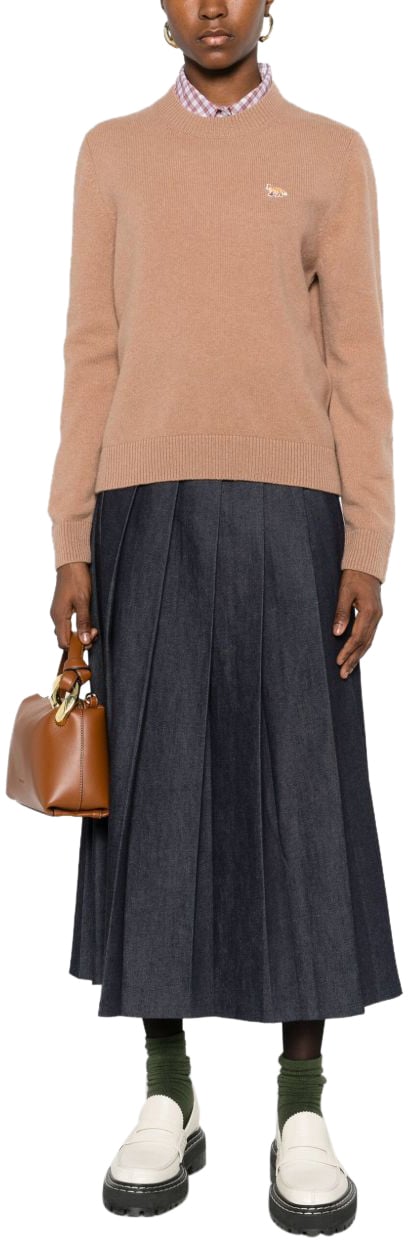 Maison Kitsuné Maison Kitsune' Sweaters Camel Beige