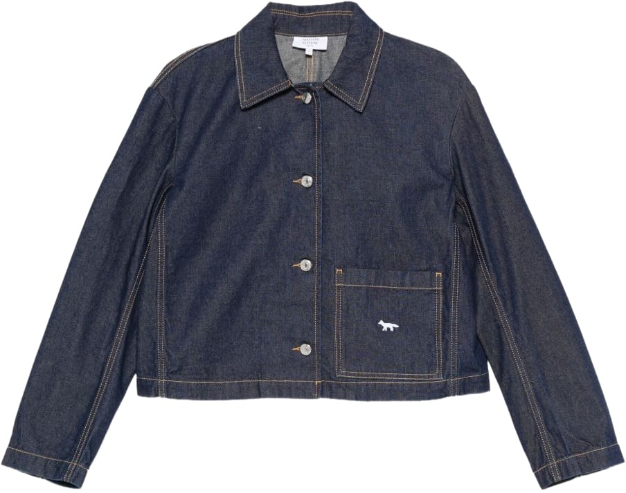 Maison Kitsuné Maison Kitsune' Coats Blue Blauw