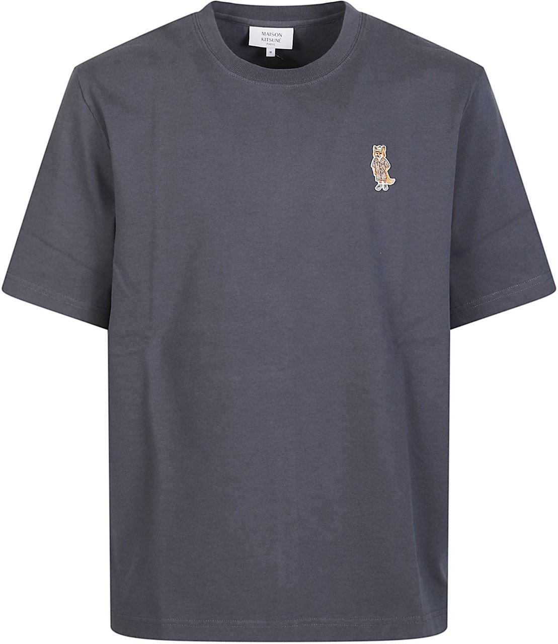 Maison Kitsuné Dressed Fox Comfort T-shirt Blue Blauw