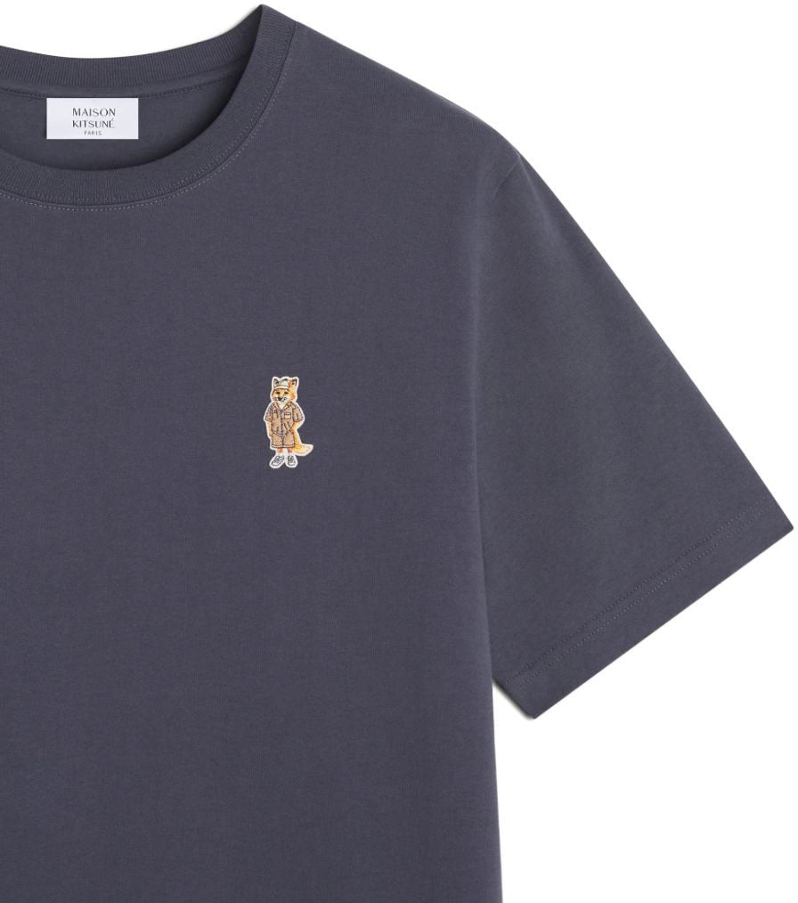 Maison Kitsuné Maison Kitsune' T-Shirts And Polos Navy Blauw