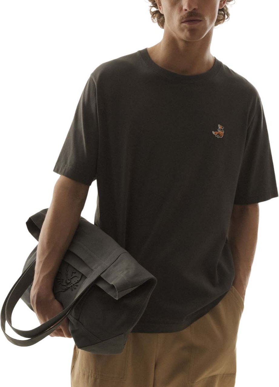 Maison Kitsuné Maison Kitsune' T-Shirts And Polos Brown Taupe
