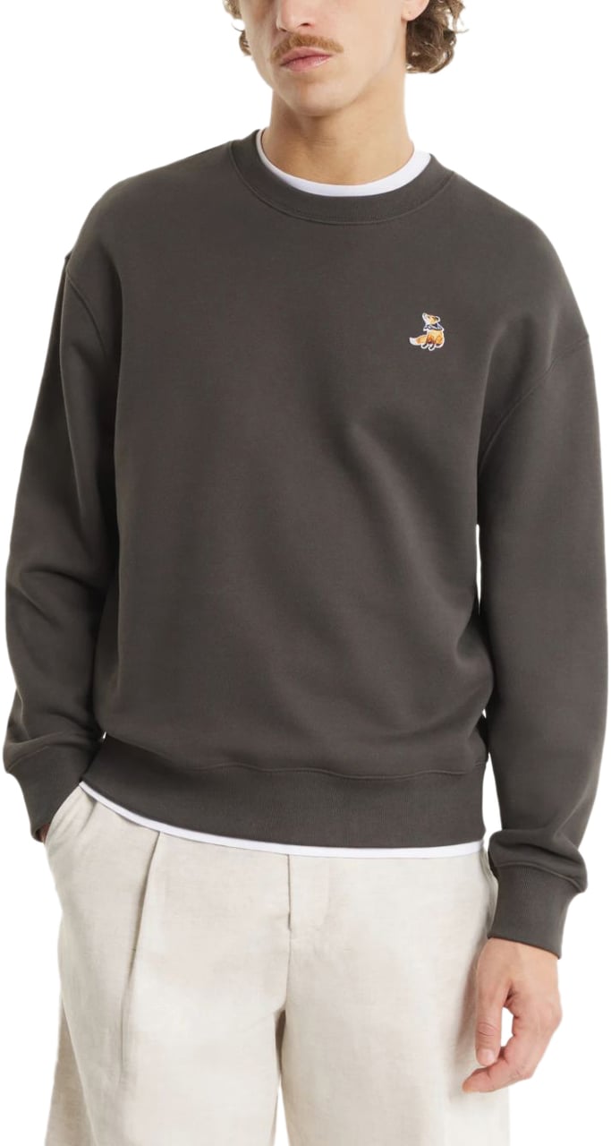 Maison Kitsuné Maison Kitsune' Sweaters Brown Donkergrijs