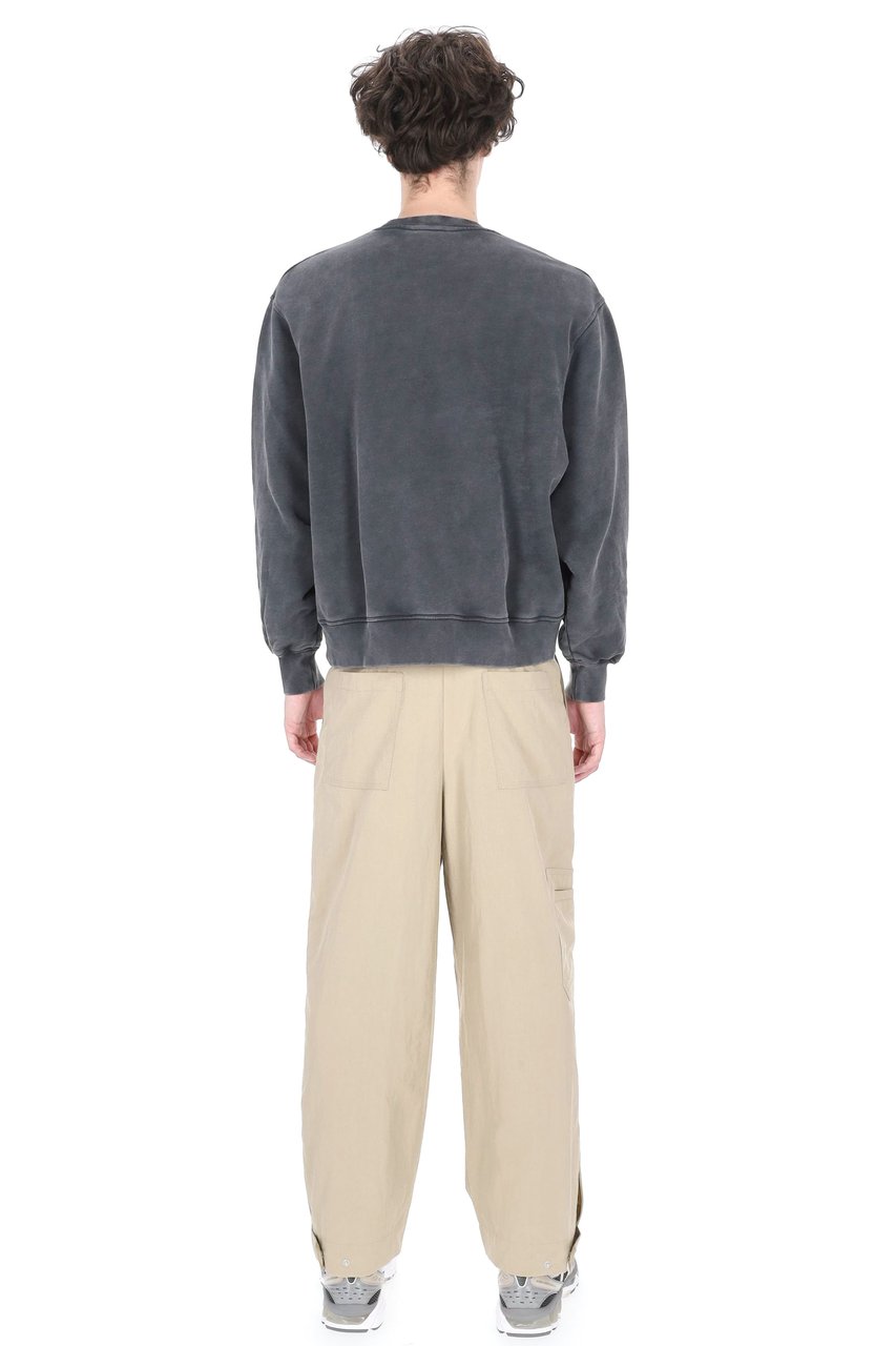 Maison Kitsuné Paris Faded Cotton Sweatshirt Grijs