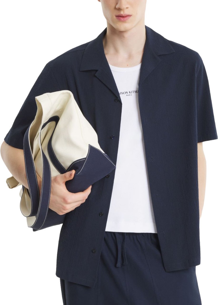 Maison Kitsuné Maison Kitsune' Shirts Blu Navy
