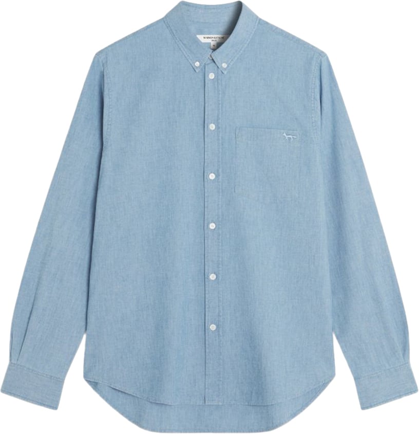 Maison Kitsuné Maison Kitsune' Shirts Azzurro Lichtblauw