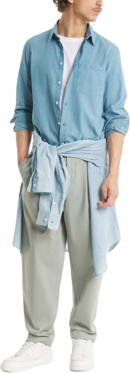 Maison Kitsuné Maison Kitsune' Shirts Azzurro Lichtblauw