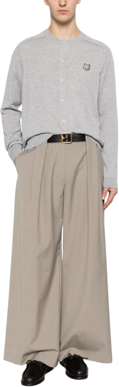 Maison Kitsuné Maison Kitsune' Sweaters Light Grey Grijs