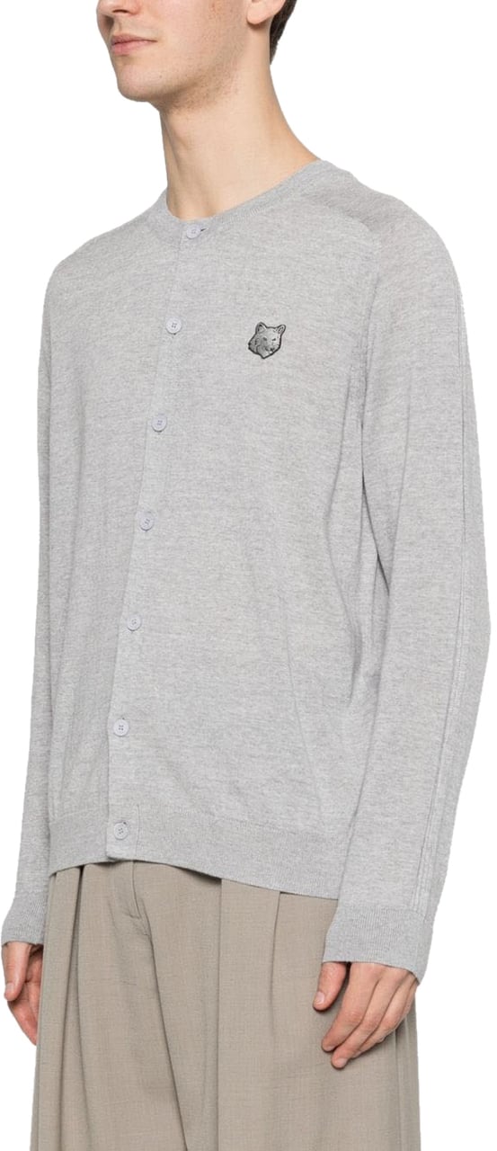 Maison Kitsuné Maison Kitsune' Sweaters Light Grey Grijs