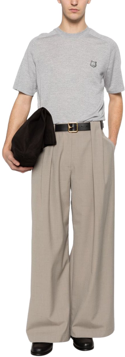 Maison Kitsuné Maison Kitsune' Sweaters Light Grey Grijs