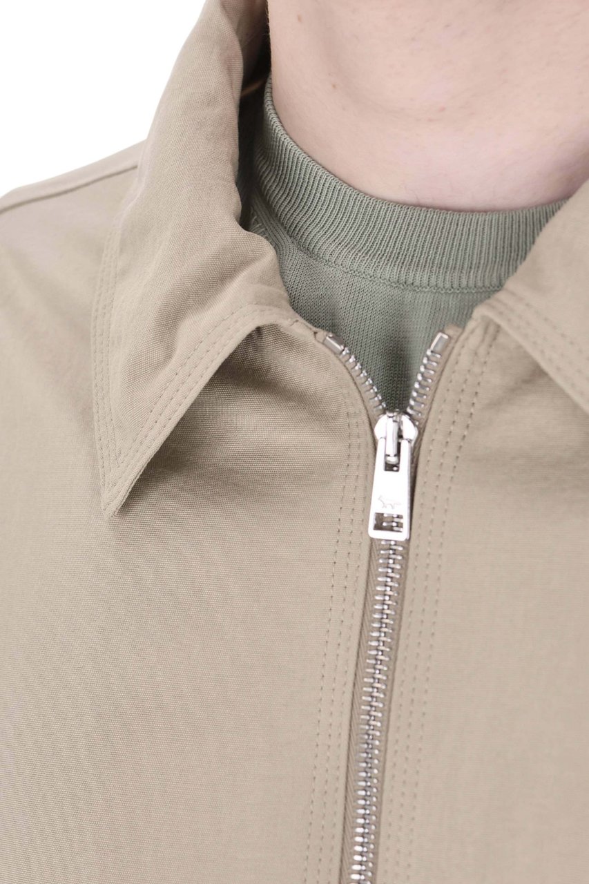 Maison Kitsuné Camouflage Light Cotton Canvas Jacket Neutraal