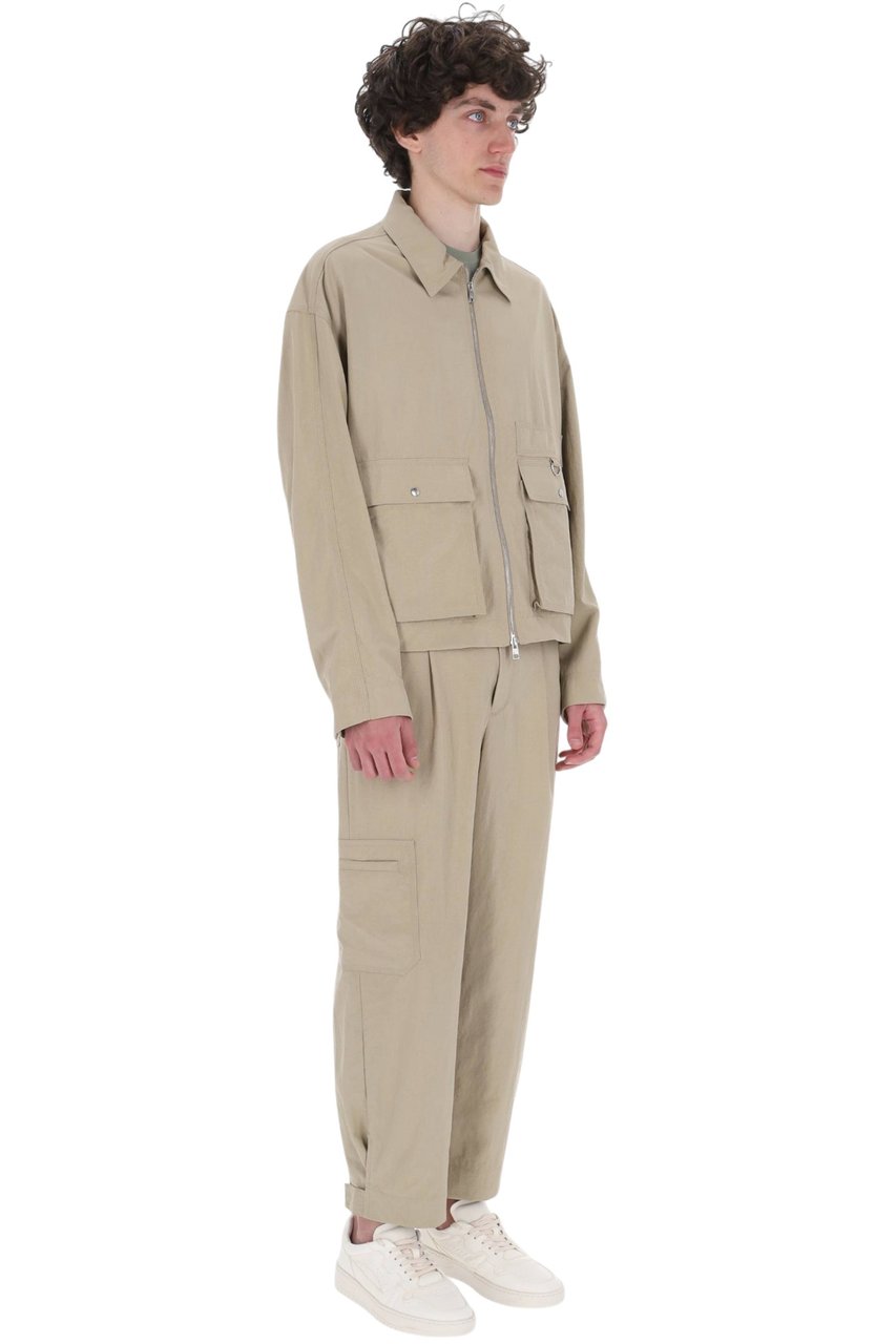 Maison Kitsuné Camouflage Light Cotton Canvas Jacket Neutraal