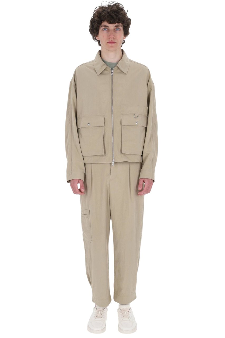 Maison Kitsuné Camouflage Light Cotton Canvas Jacket Neutraal