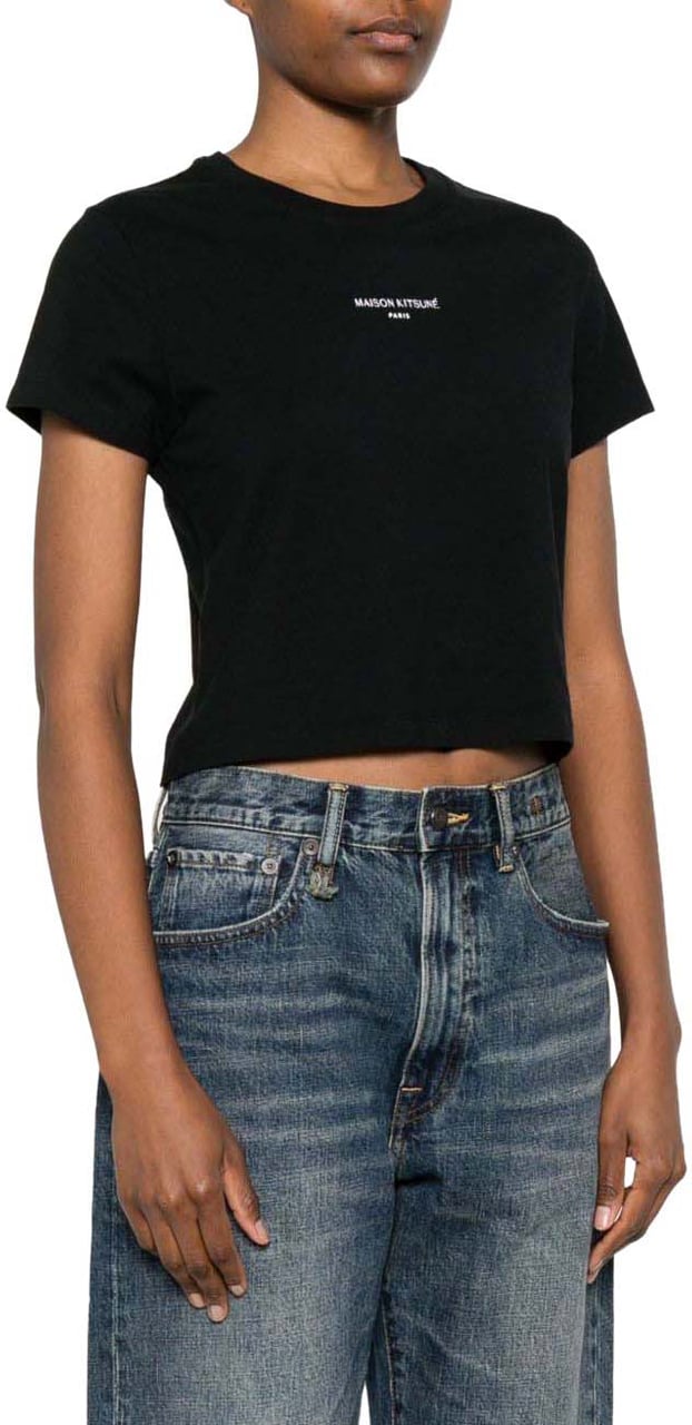 Maison Kitsuné Maison Kitsune' T-Shirts And Polos Black Zwart