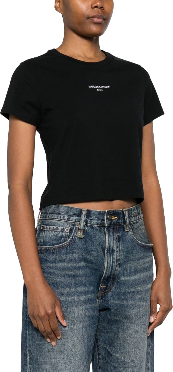 Maison Kitsuné Maison Kitsune' T-Shirts And Polos Balck Zwart