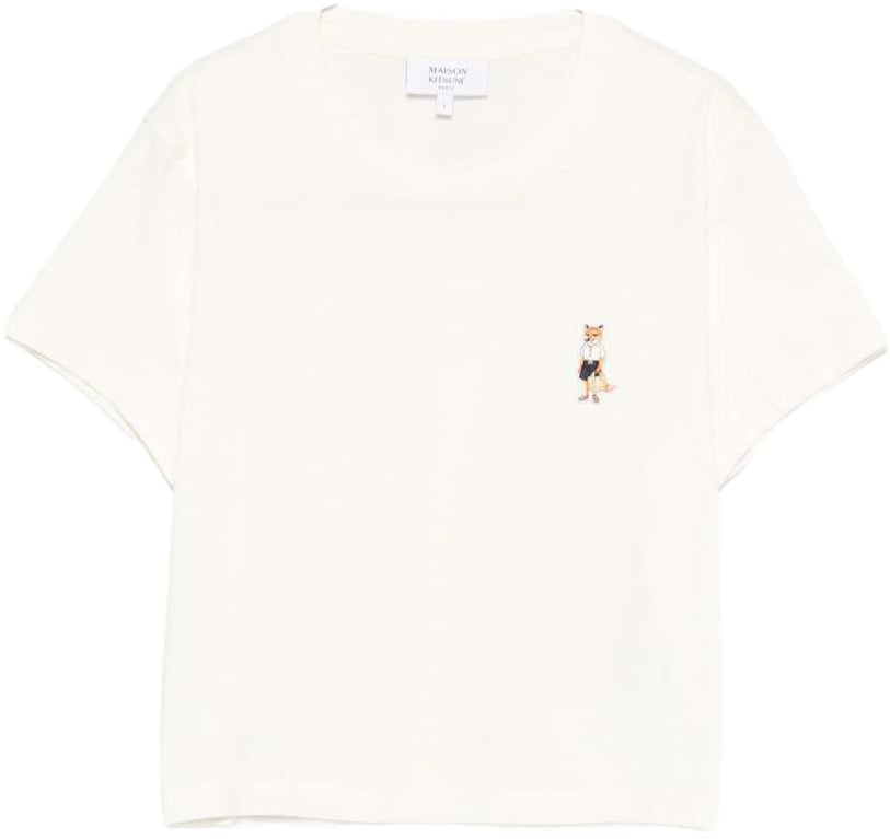 Maison Kitsuné Maison Kitsune' T-Shirts And Polos Ivory Wit
